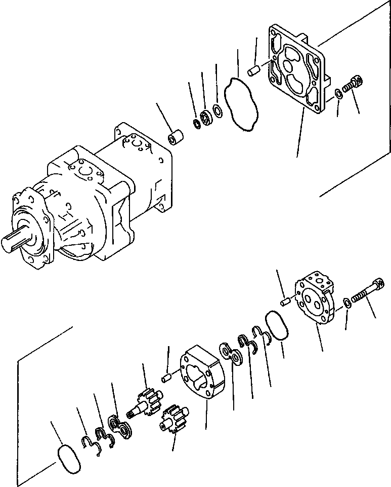 PUMP ASS'Y,(SAR32) 705-34-30630 KOMATSU