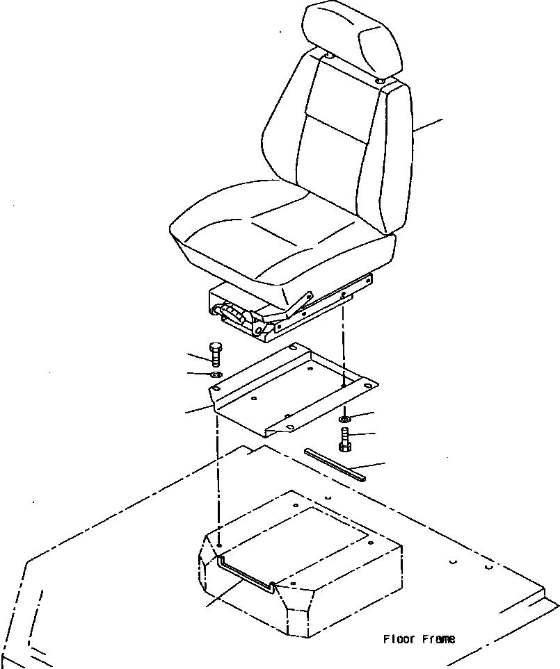 OPERATOR'S SEAT A. 428-S33-2290 KOMATSU