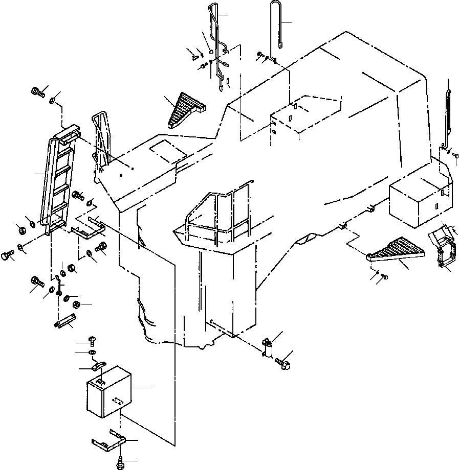 SUPPORT, R. H 427-54-12752 KOMATSU