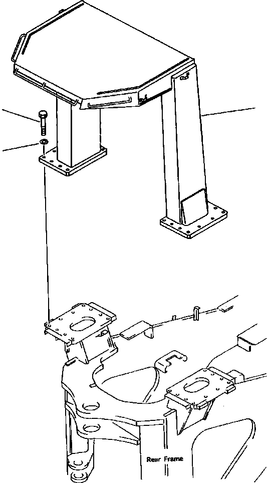CANOPY, ROPS 427-54-19113 KOMATSU