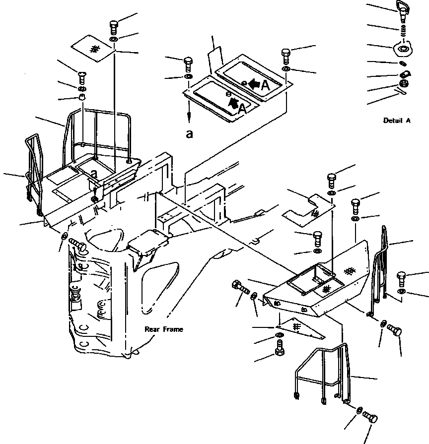 HANDRAIL,L.H. 427-54-14130 KOMATSU