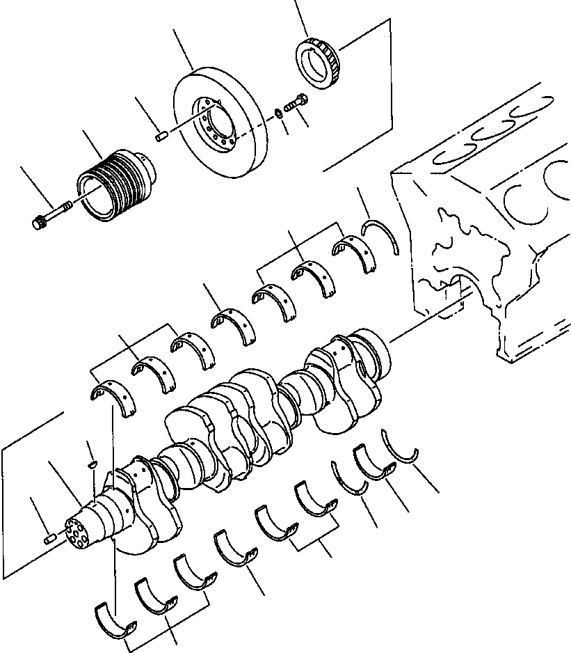 CRANKSHAFT ASS'Y 6215-31-1100 KOMATSU