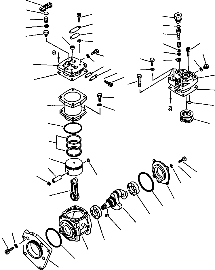 Головка цилиндров DK487018-6901 KOMATSU