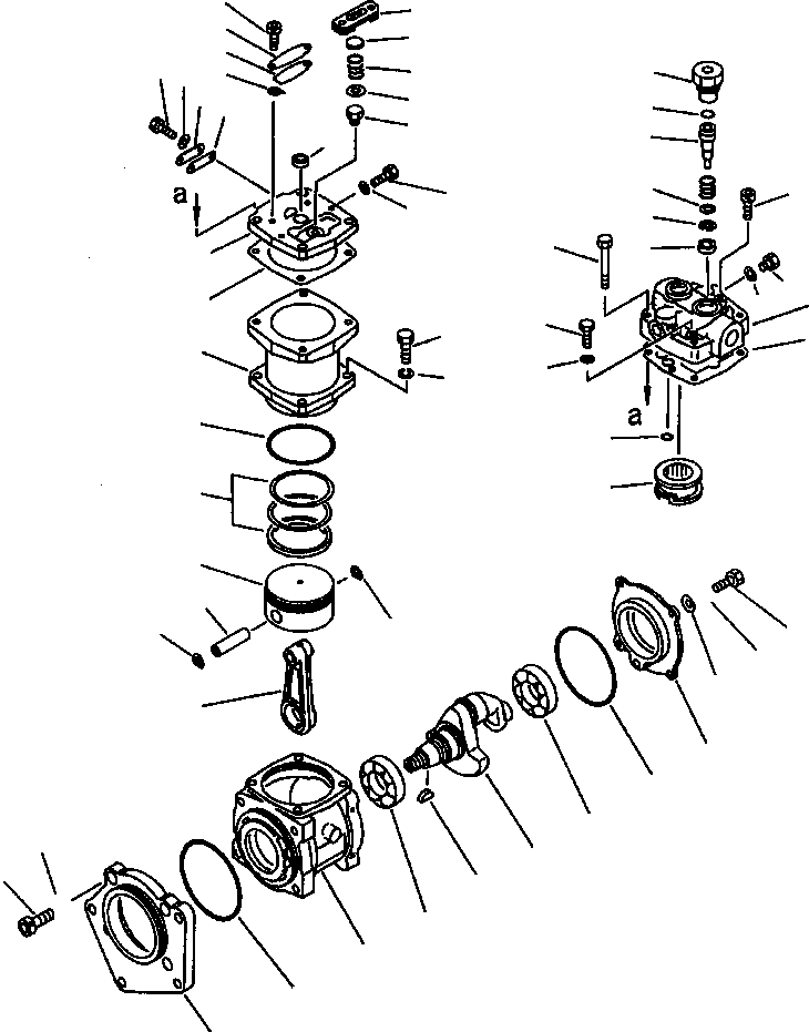 Головка цилиндров DK487018-6701 KOMATSU