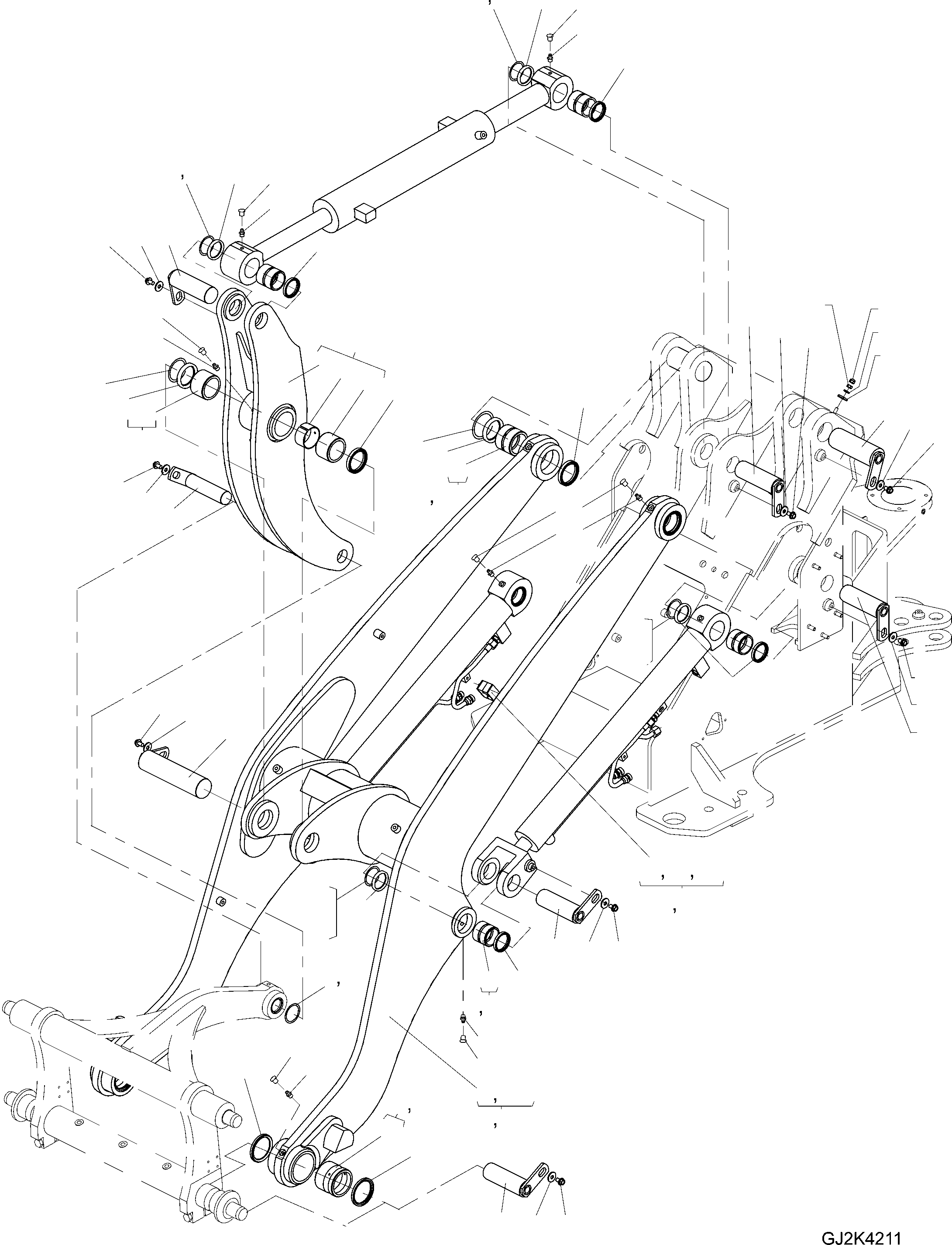 ROCKER ARM 42U-70-21040 KOMATSU