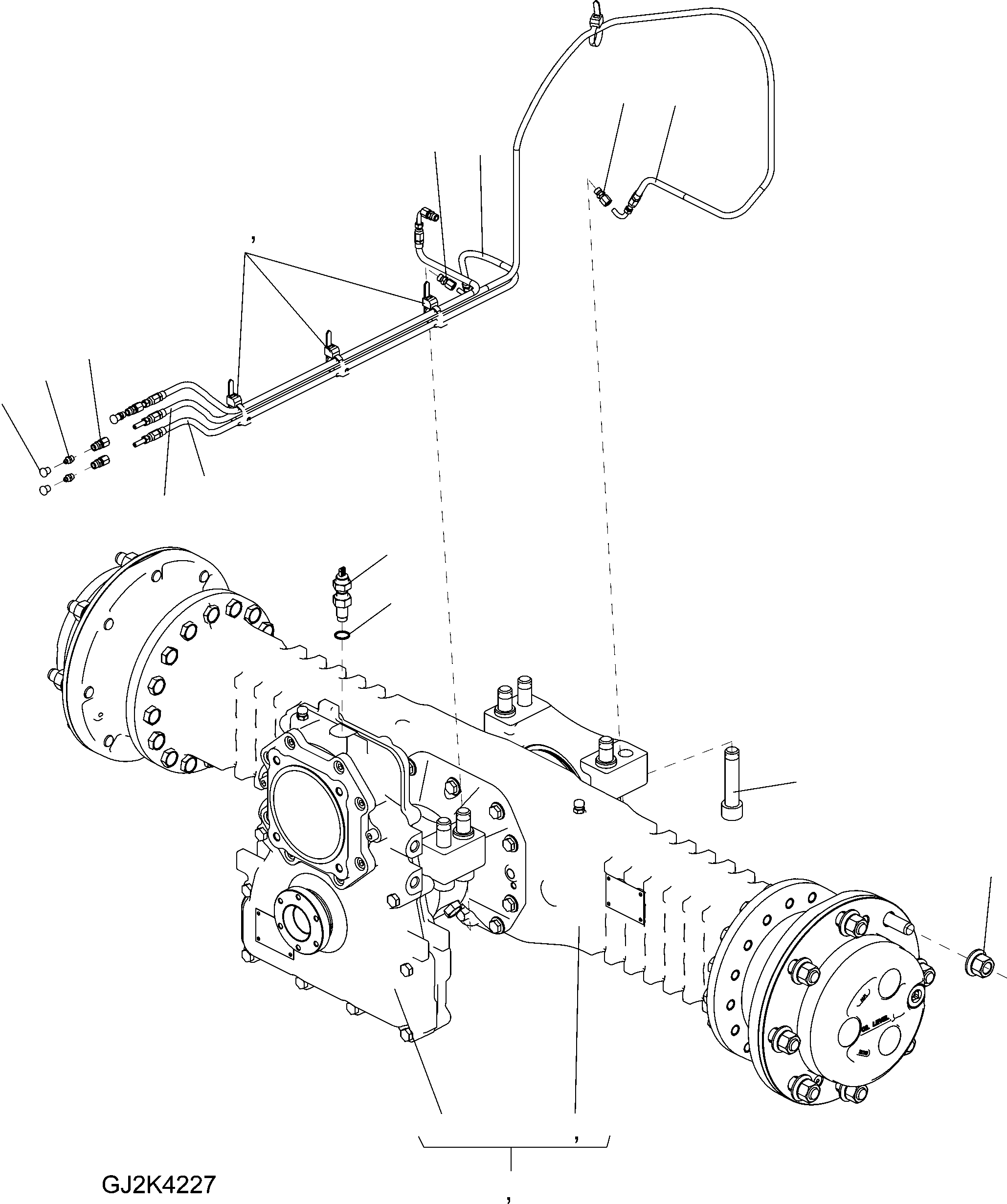 AXLE TRANSMISSION 42U-23-21180 KOMATSU