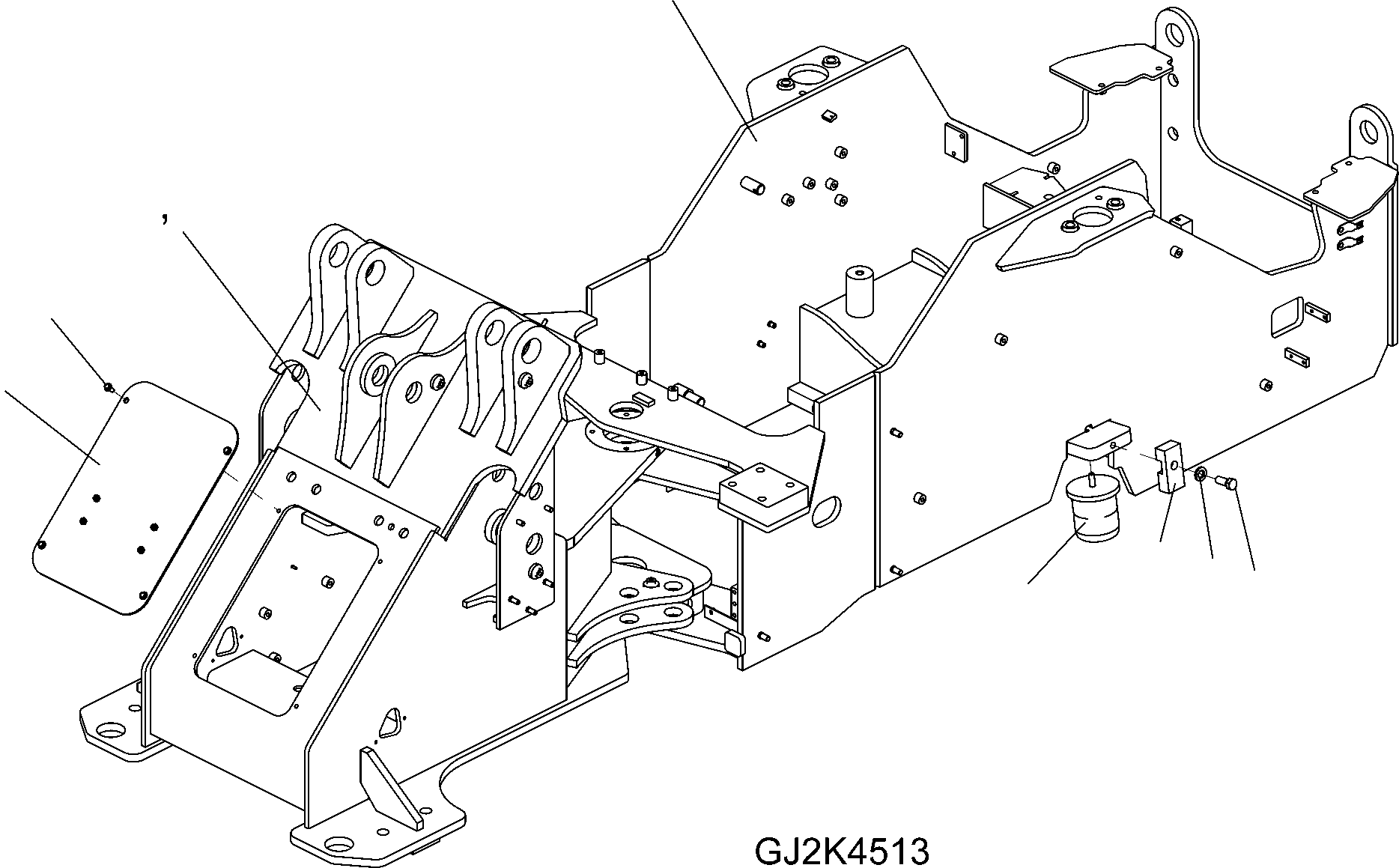 FRONT FRAME 42U-46-21101 KOMATSU
