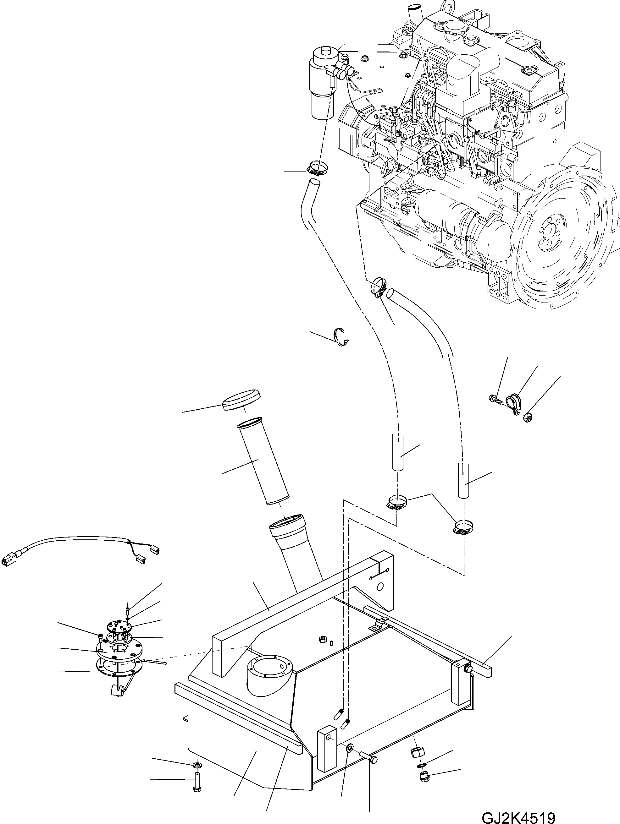 Топливный бак 42U-04-21131 KOMATSU