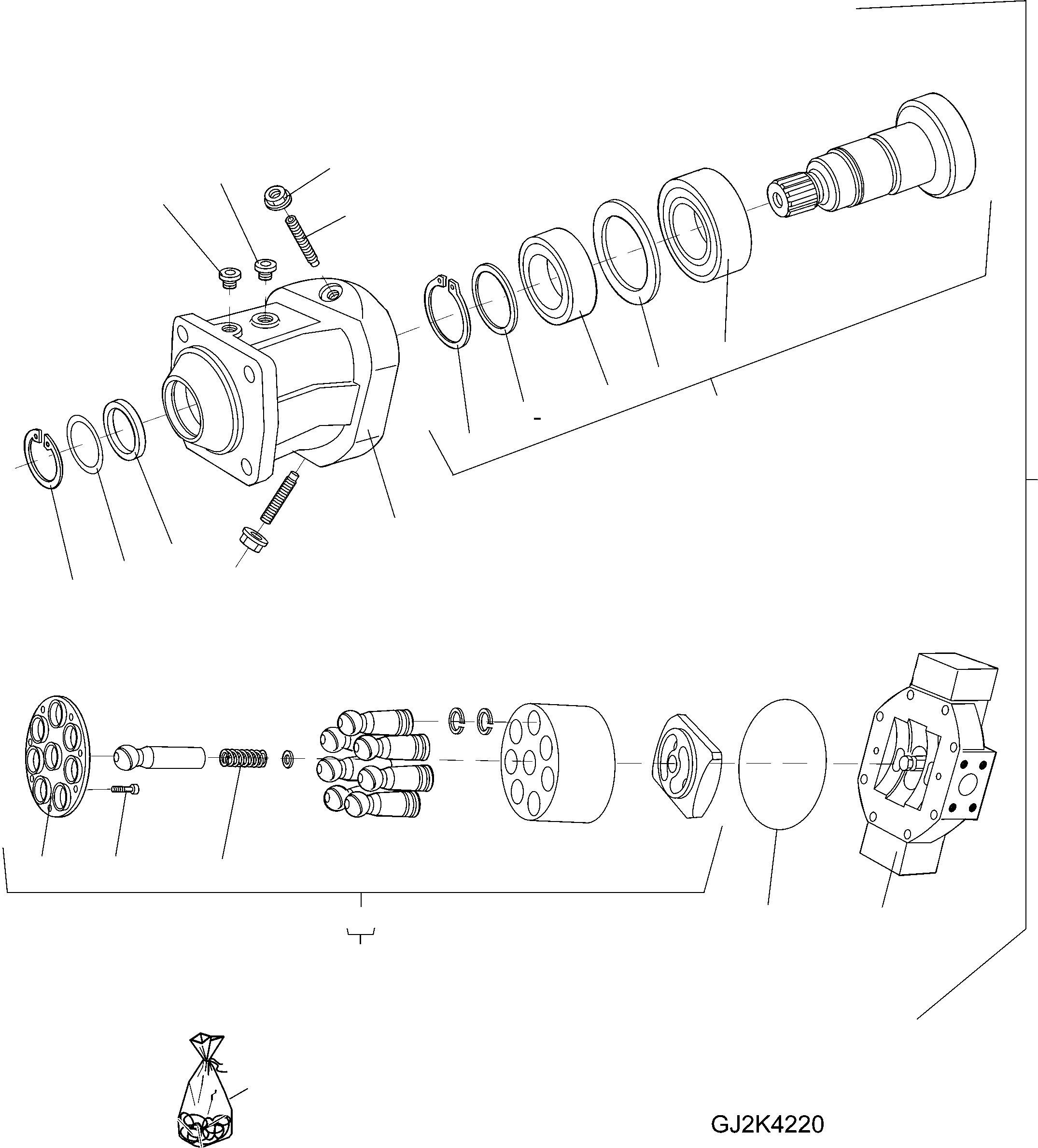 AXIAL PISTON ENGINE 42U-17-22110 KOMATSU