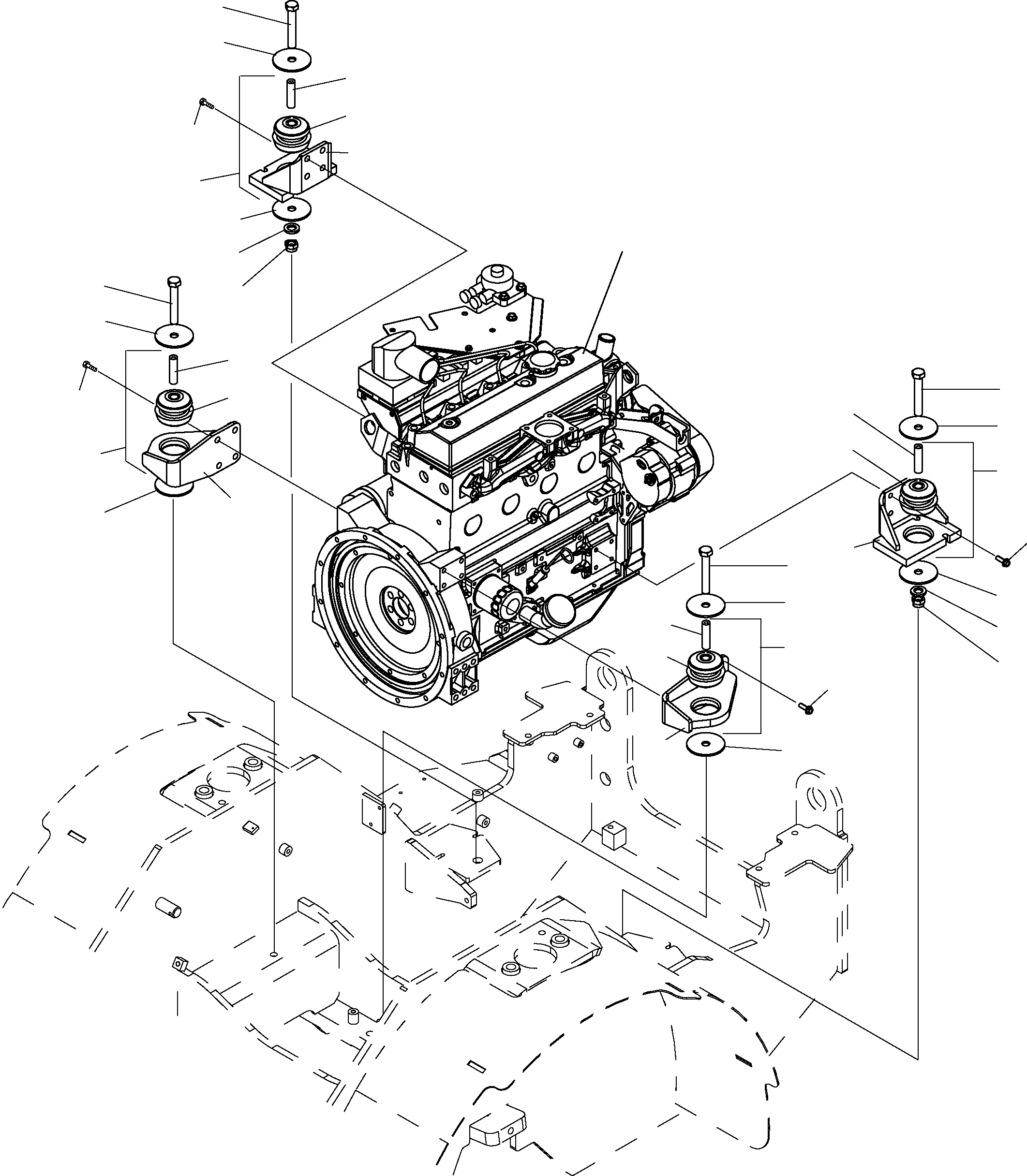 ENGINE 42U-01-22000 KOMATSU