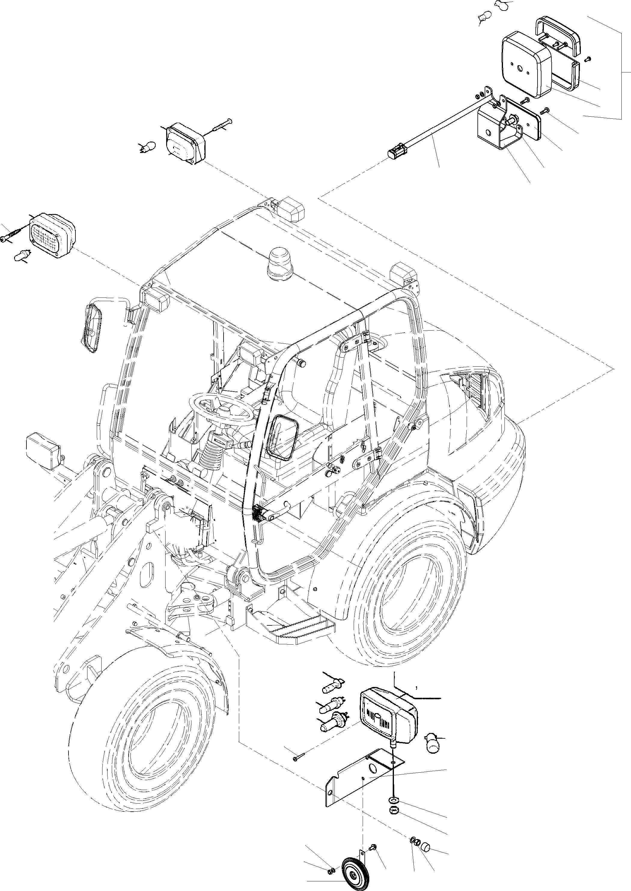 Фонарь 42T-06-23210 KOMATSU