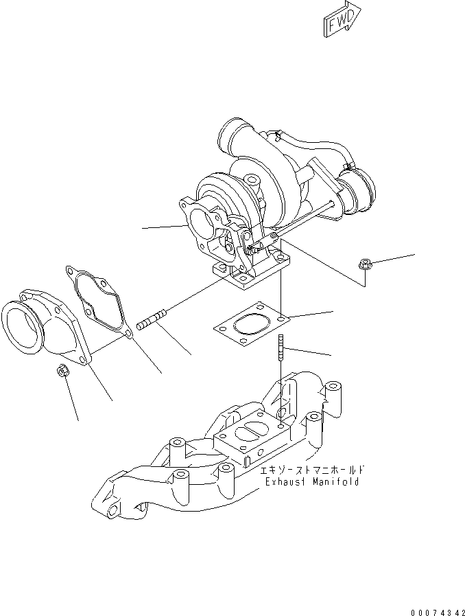 TURBOCHARGER ASSEMBLY 6273-81-8100 KOMATSU