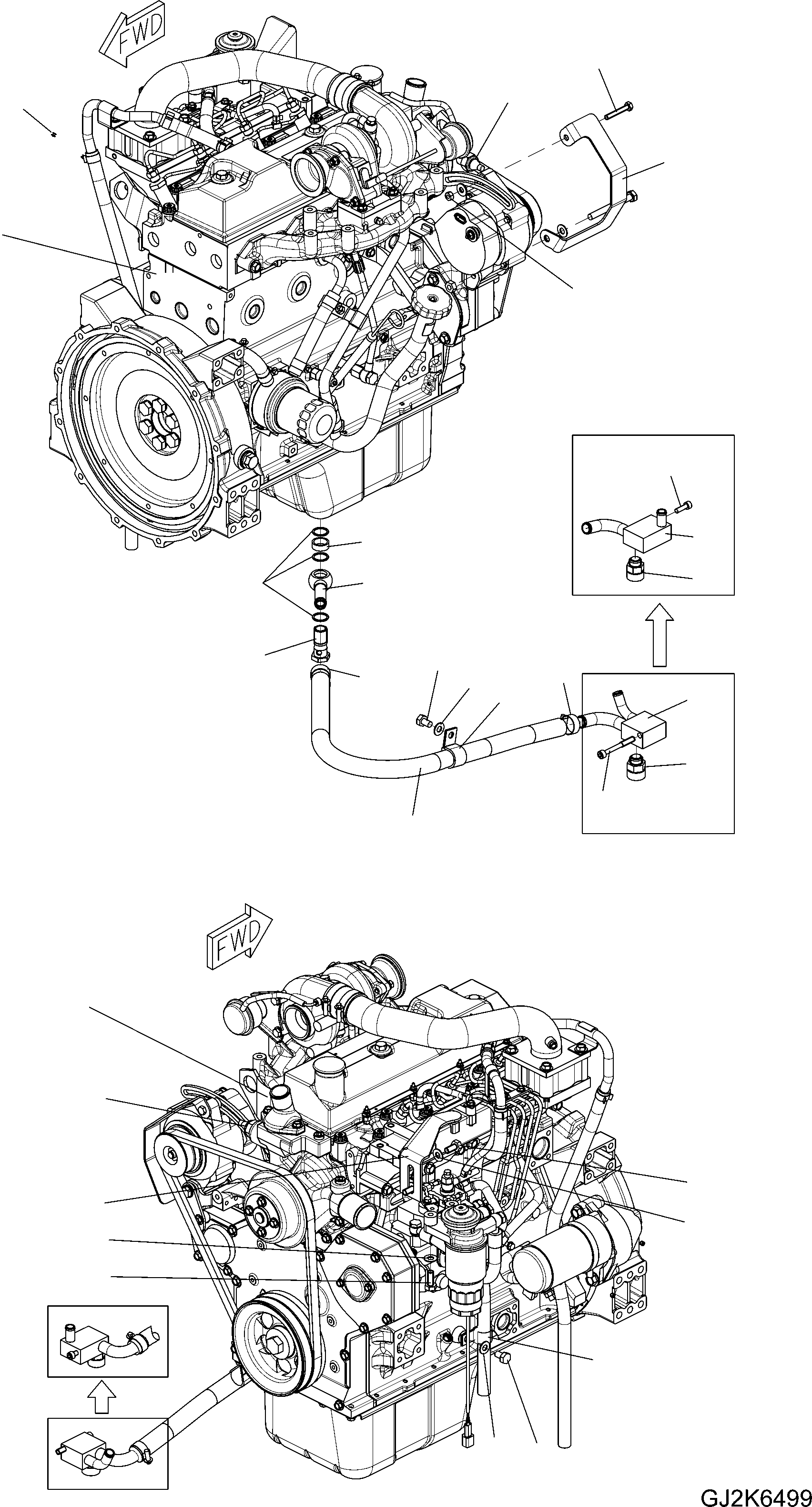 Трубка 42W-01-22170 KOMATSU