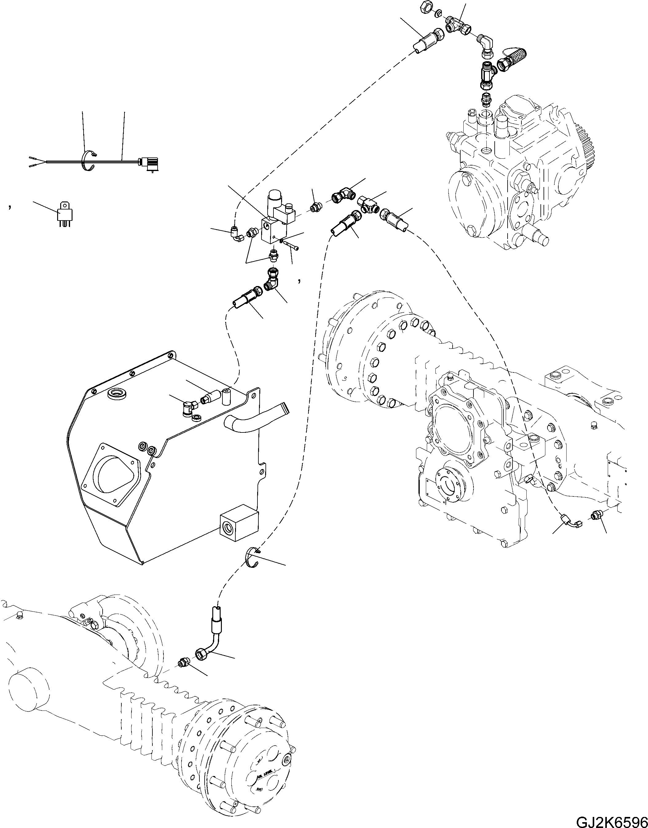 HOSE, 2360MM 42T-09-H3540 KOMATSU