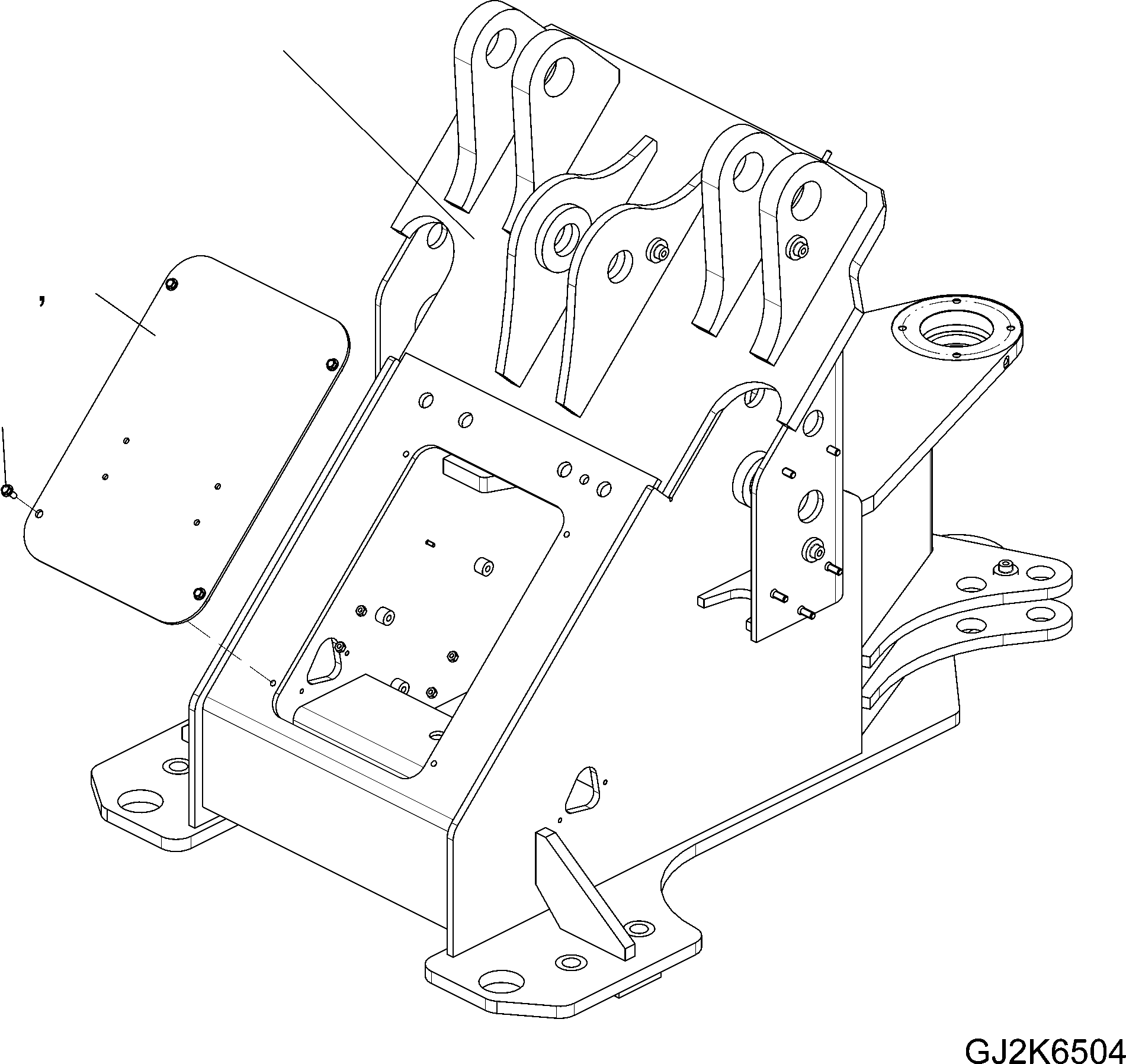 FRONT FRAME 42U-46-31101 KOMATSU