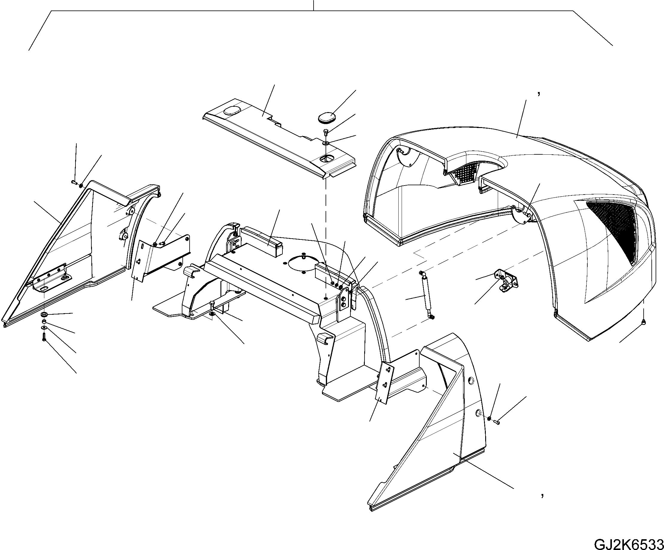 BULHEAD ASSEMBLY (42U-54-31140) KOMATSU