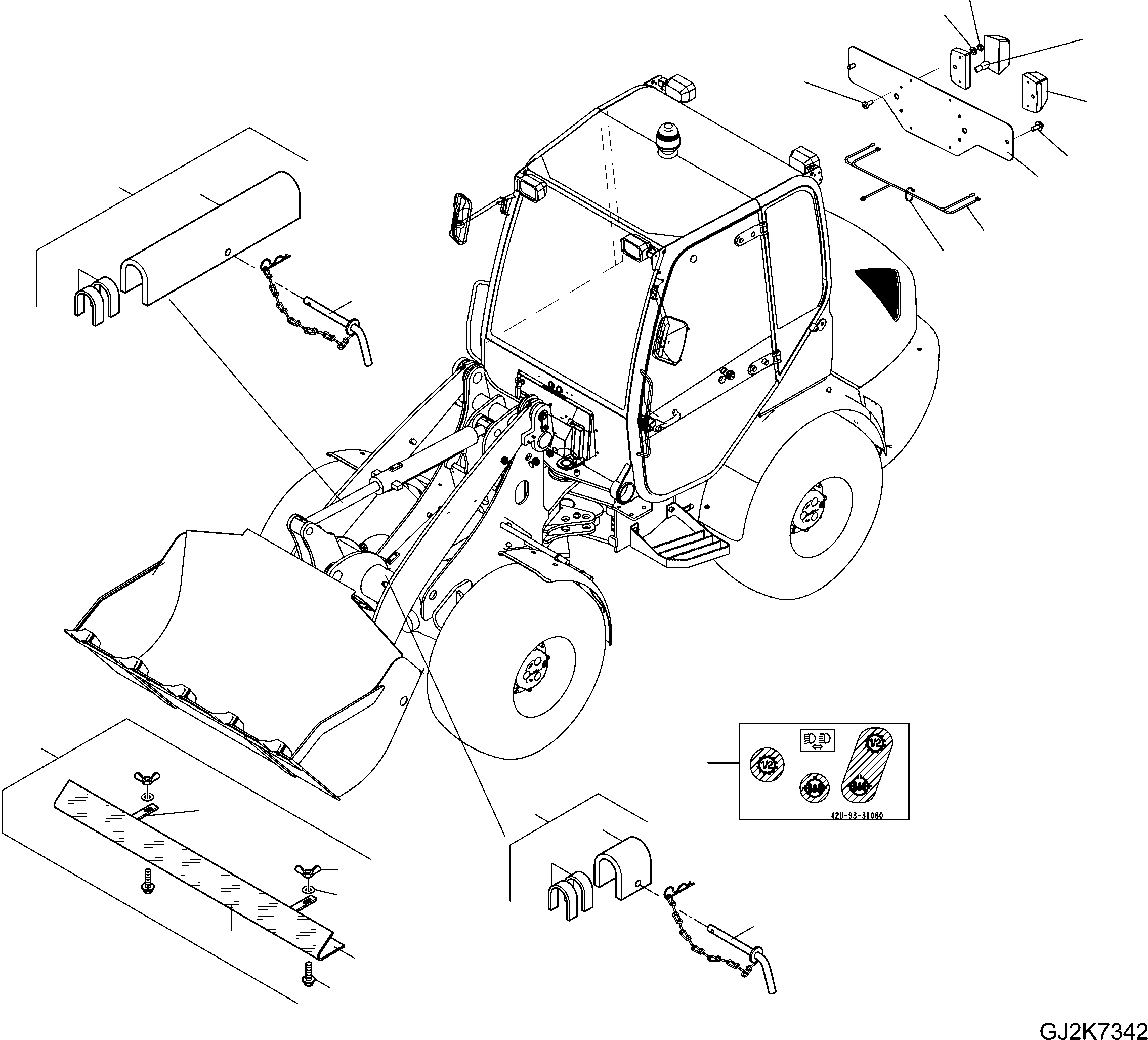 TOOTH COVER ASSEMBLY 42U-98-22060 KOMATSU