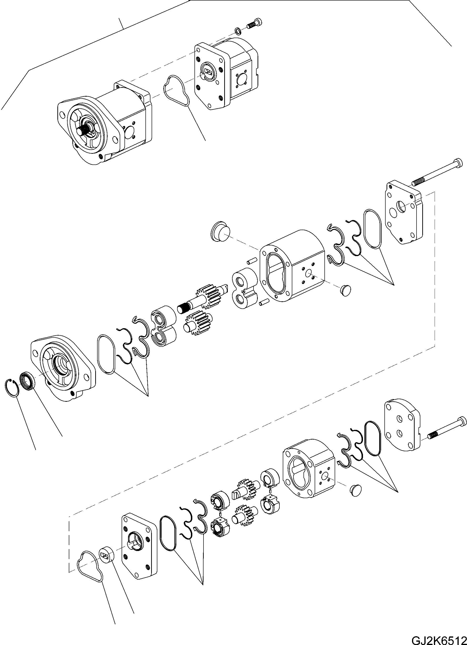 Комплект прокладок 42U-62-H0P27 KOMATSU