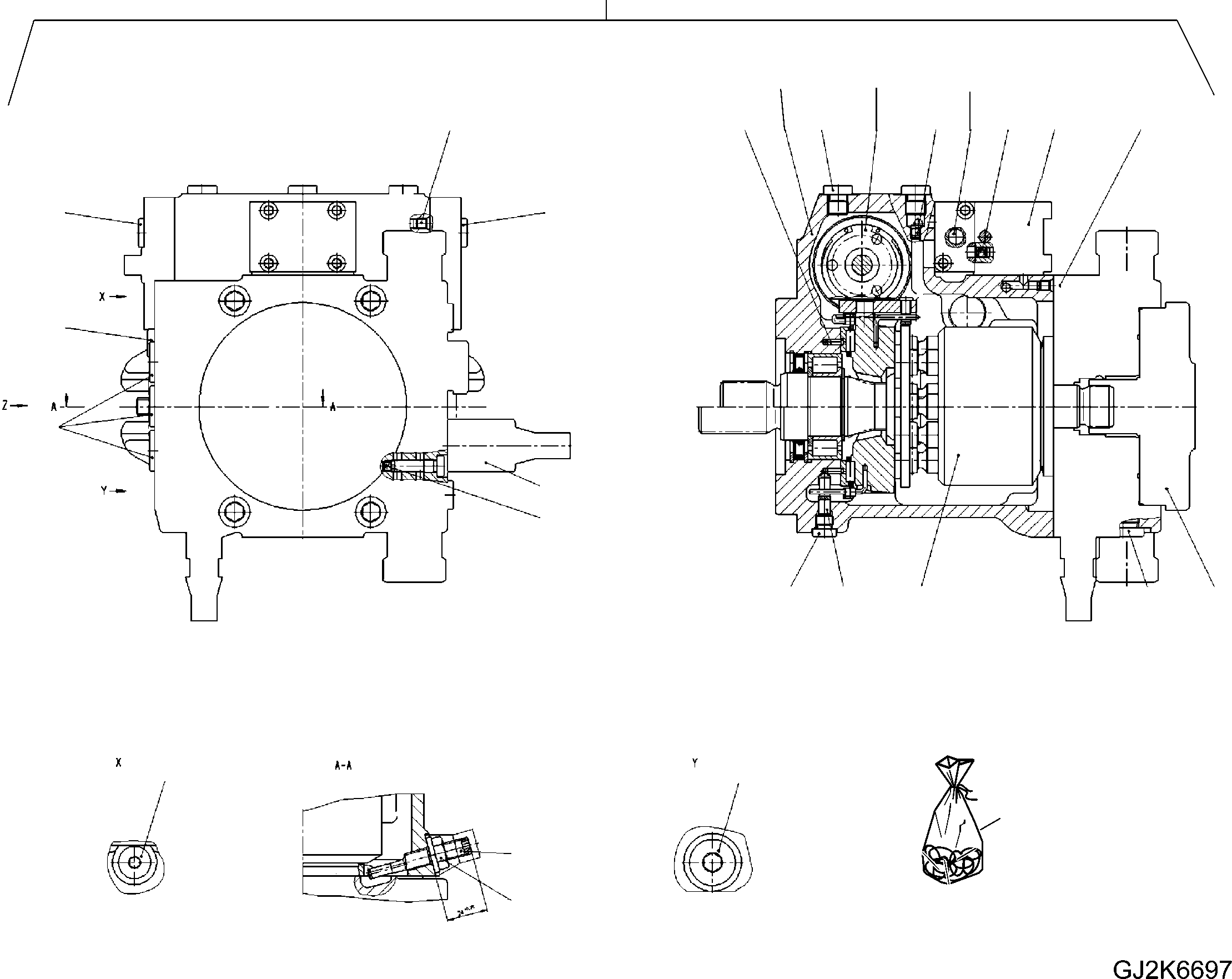 HYDRAULIC PUMP 42U-17-31000 KOMATSU