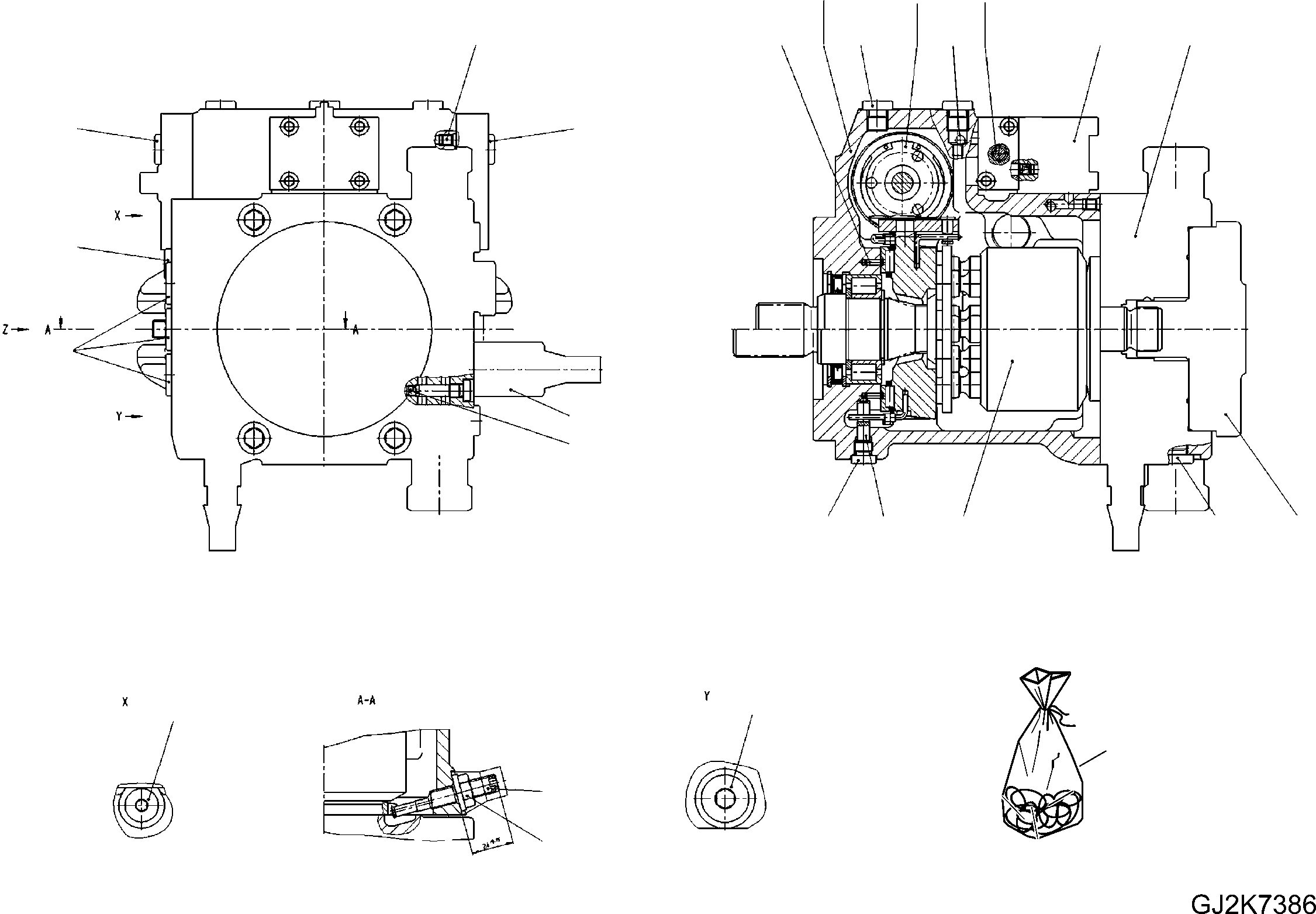 HYDRAULIC PUMP 42U-17-31020 KOMATSU