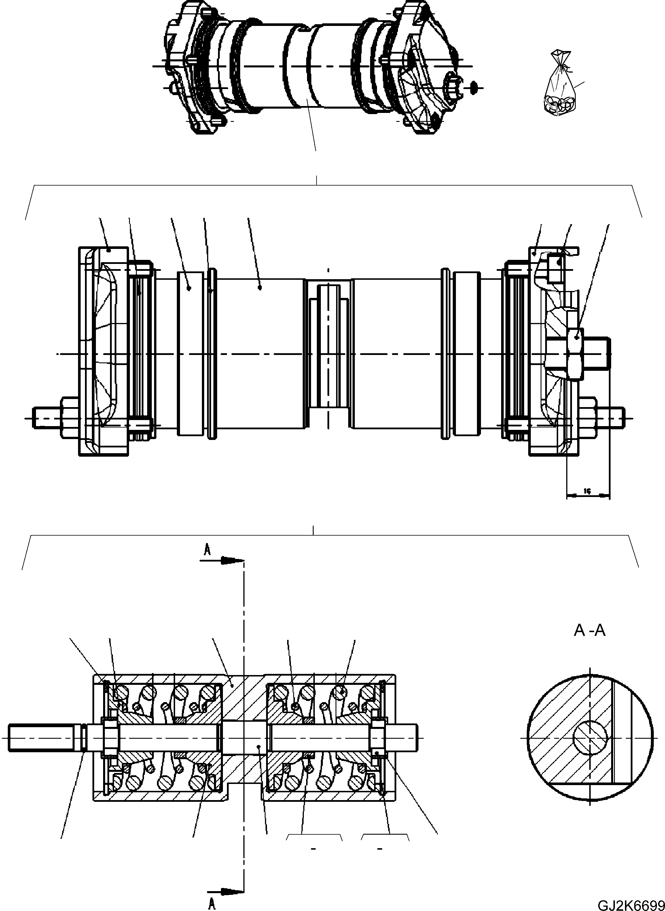 Комплект прокладок 42U-17-H0T09 KOMATSU
