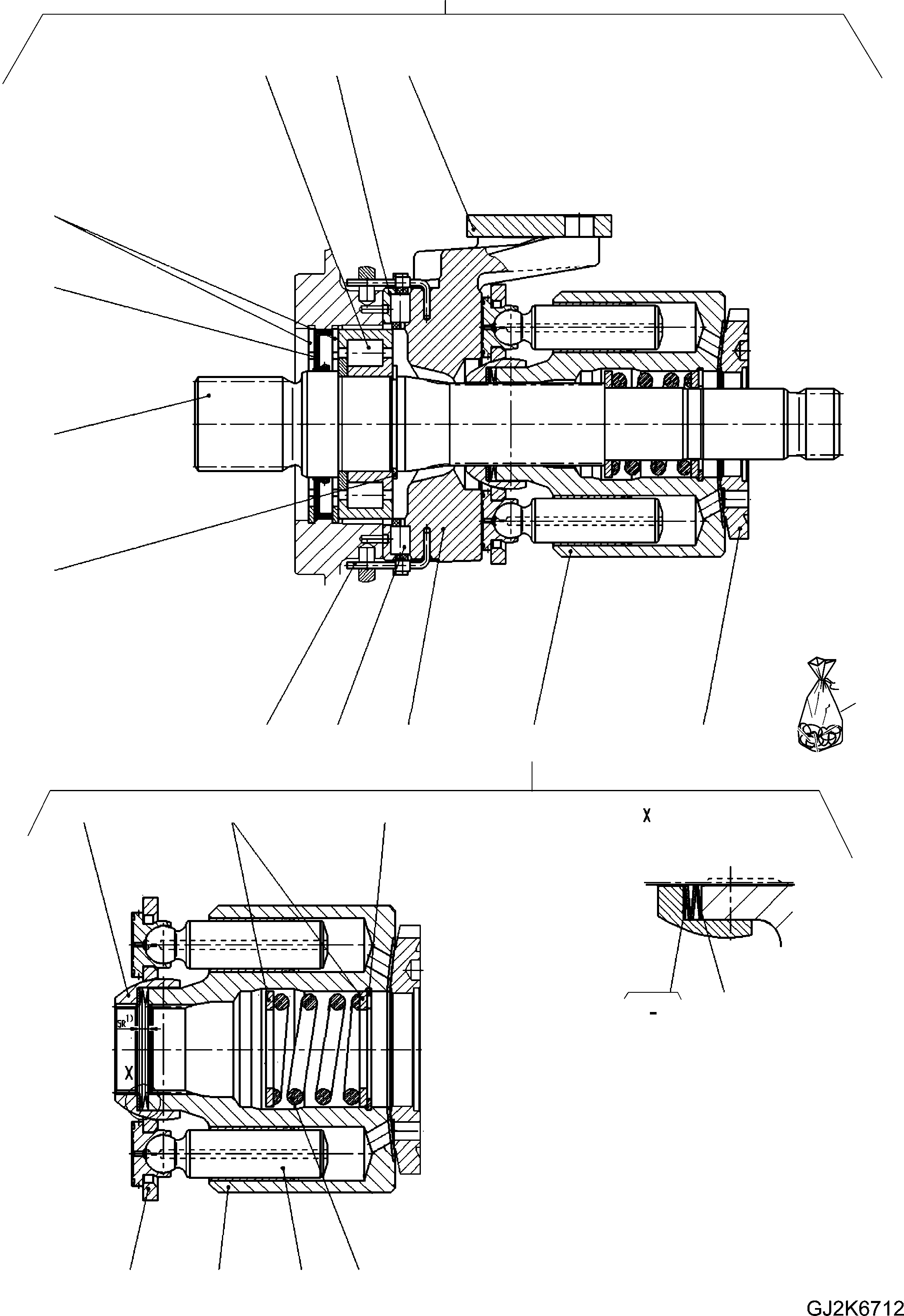 Комплект прокладок 42U-17-H0T30 KOMATSU