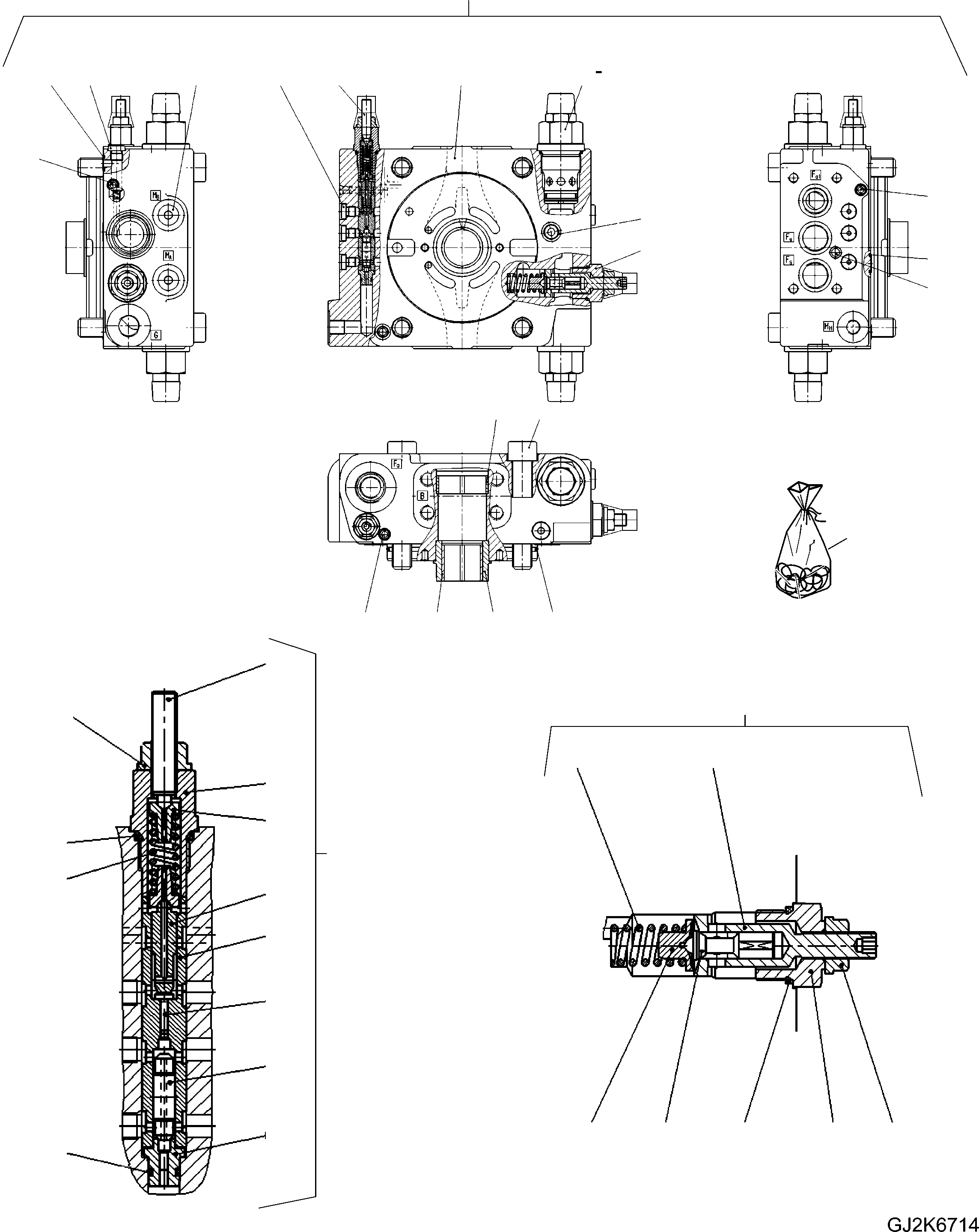 Комплект прокладок 42U-17-H0T32 KOMATSU