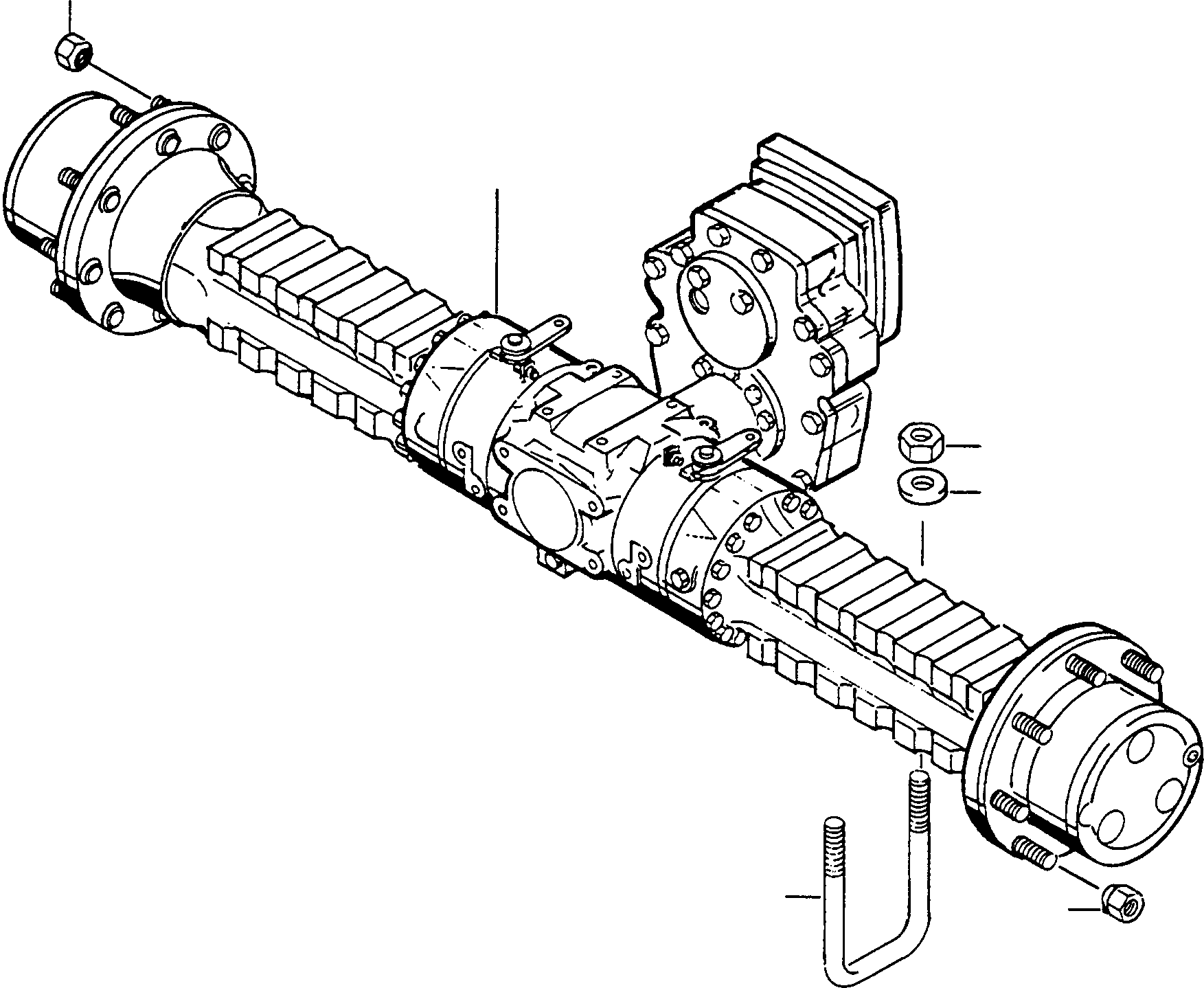 REAR AXLE 4229221M91 KOMATSU