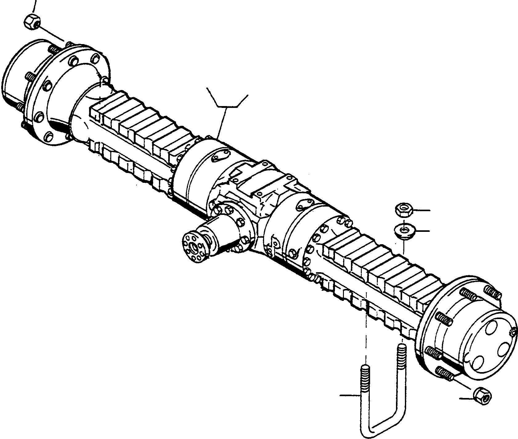 FRONT AXLE 4228601M91 KOMATSU