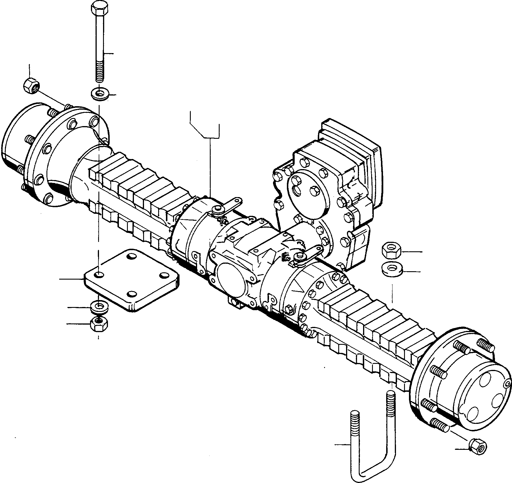 REAR AXLE 4229148M91 KOMATSU