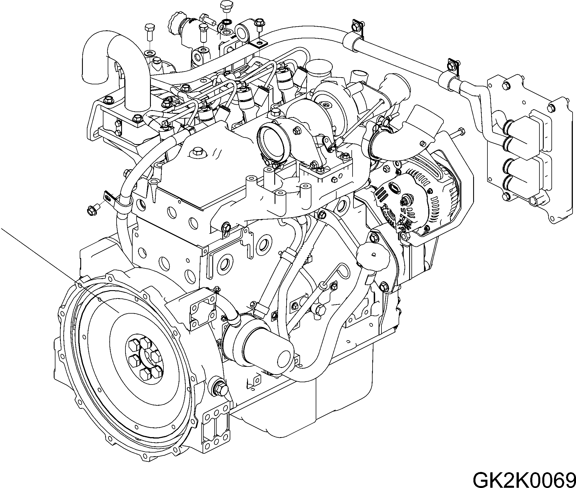ENGINE, SAA4D95LE-5 6271-B0-HH11 KOMATSU