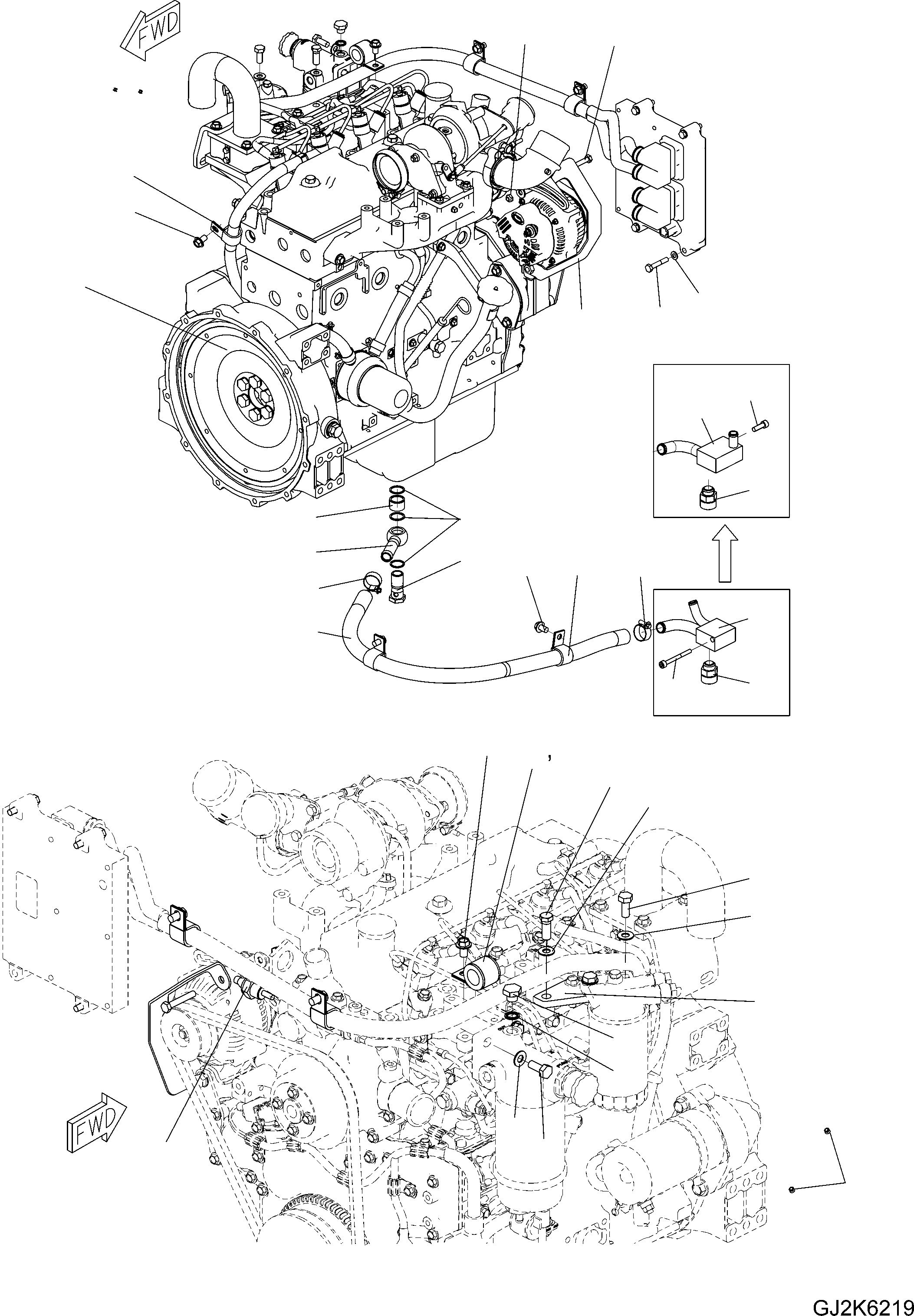 ENGINE, SAA4D95LE-5 (6271-B0-HH11) KOMATSU