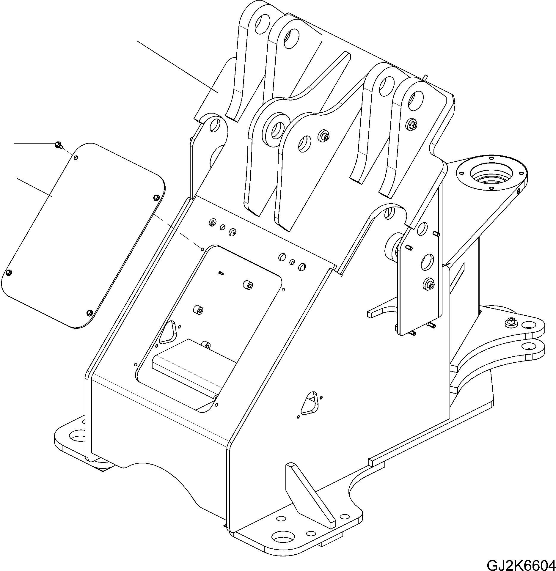 FRONT FRAME 42W-46-31200 KOMATSU