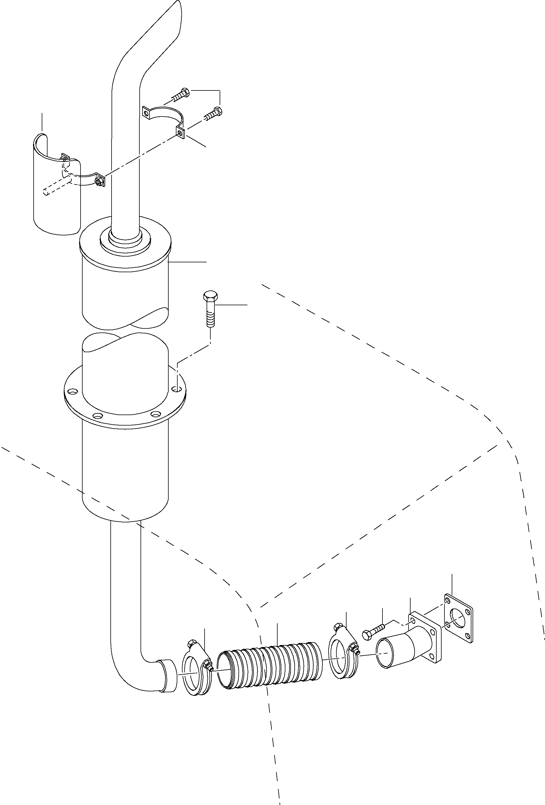 SILENCER 42W-01-14180 KOMATSU