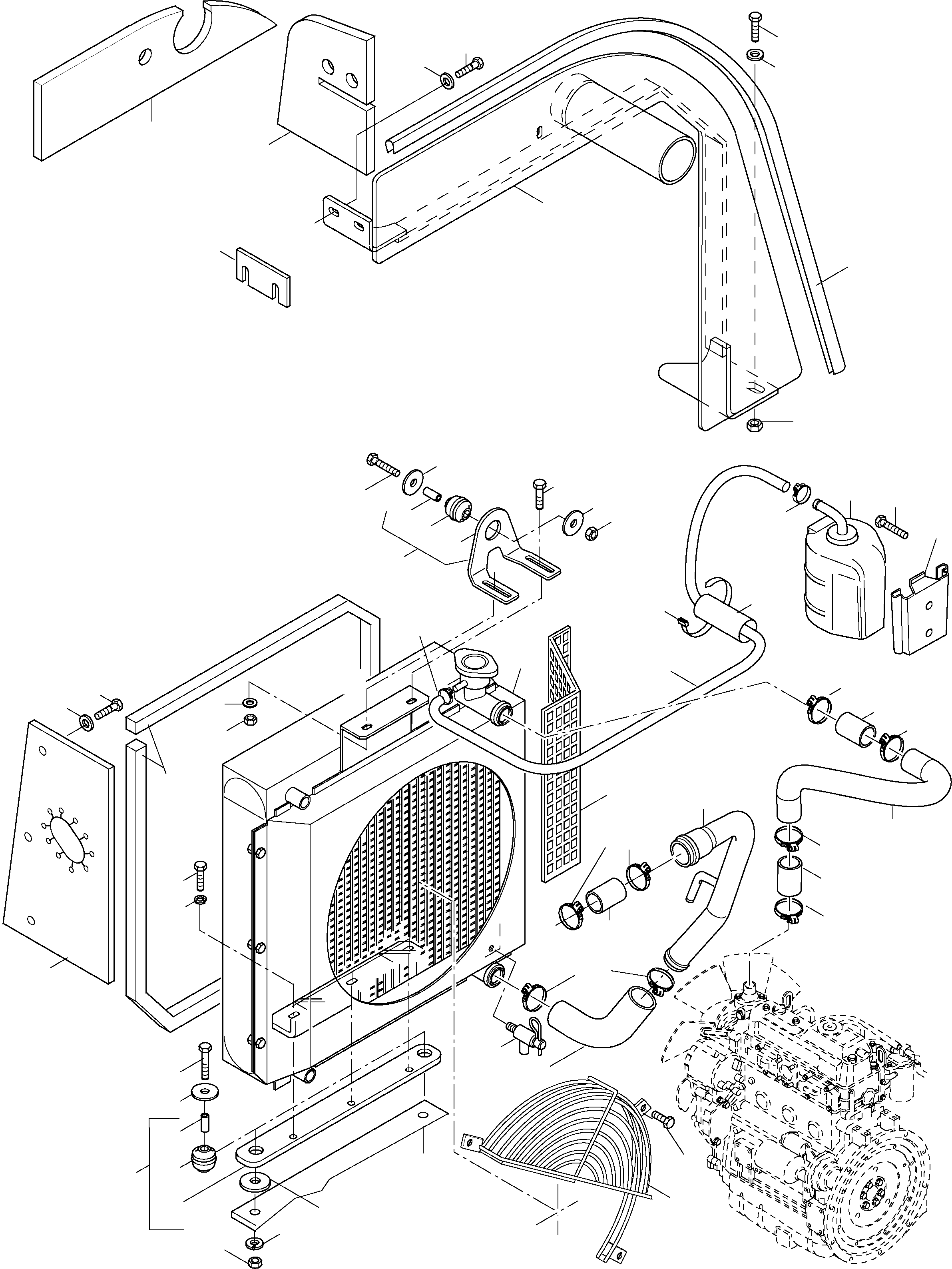EXPANSION TANK YM720445-44200 KOMATSU