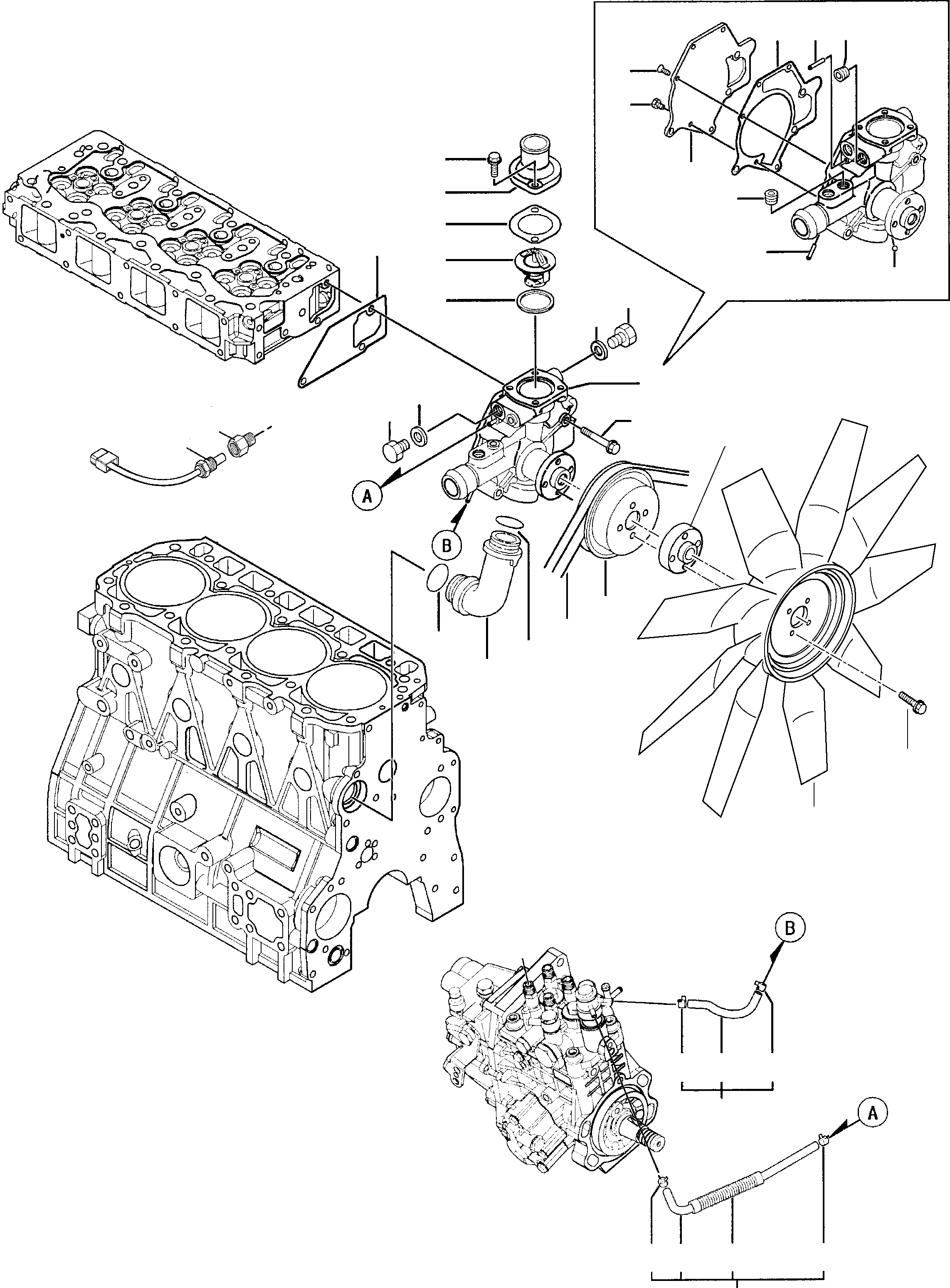 Клиновой ремень YM25163-004801 KOMATSU