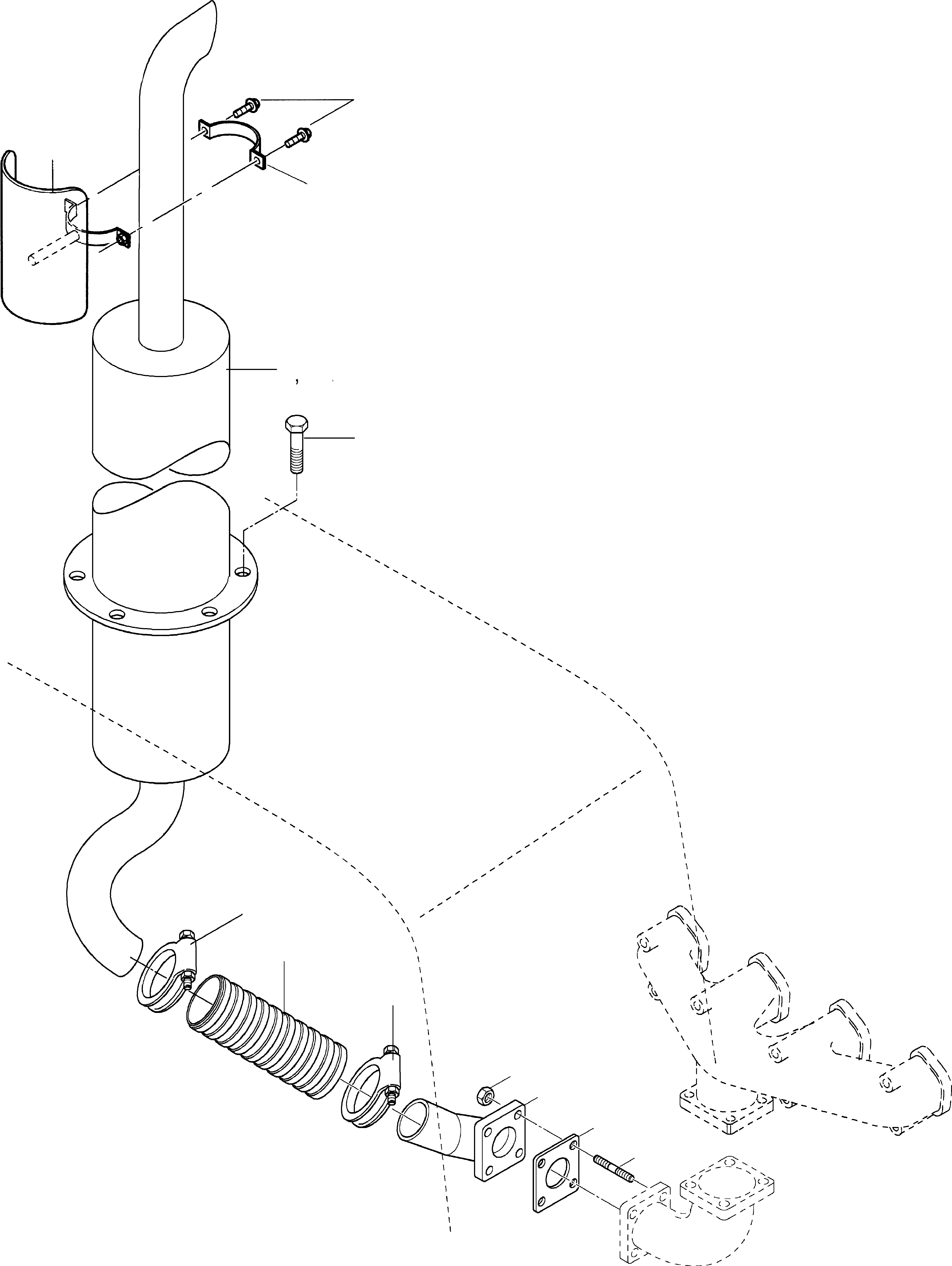 SILENCER 42W-01-14130 KOMATSU