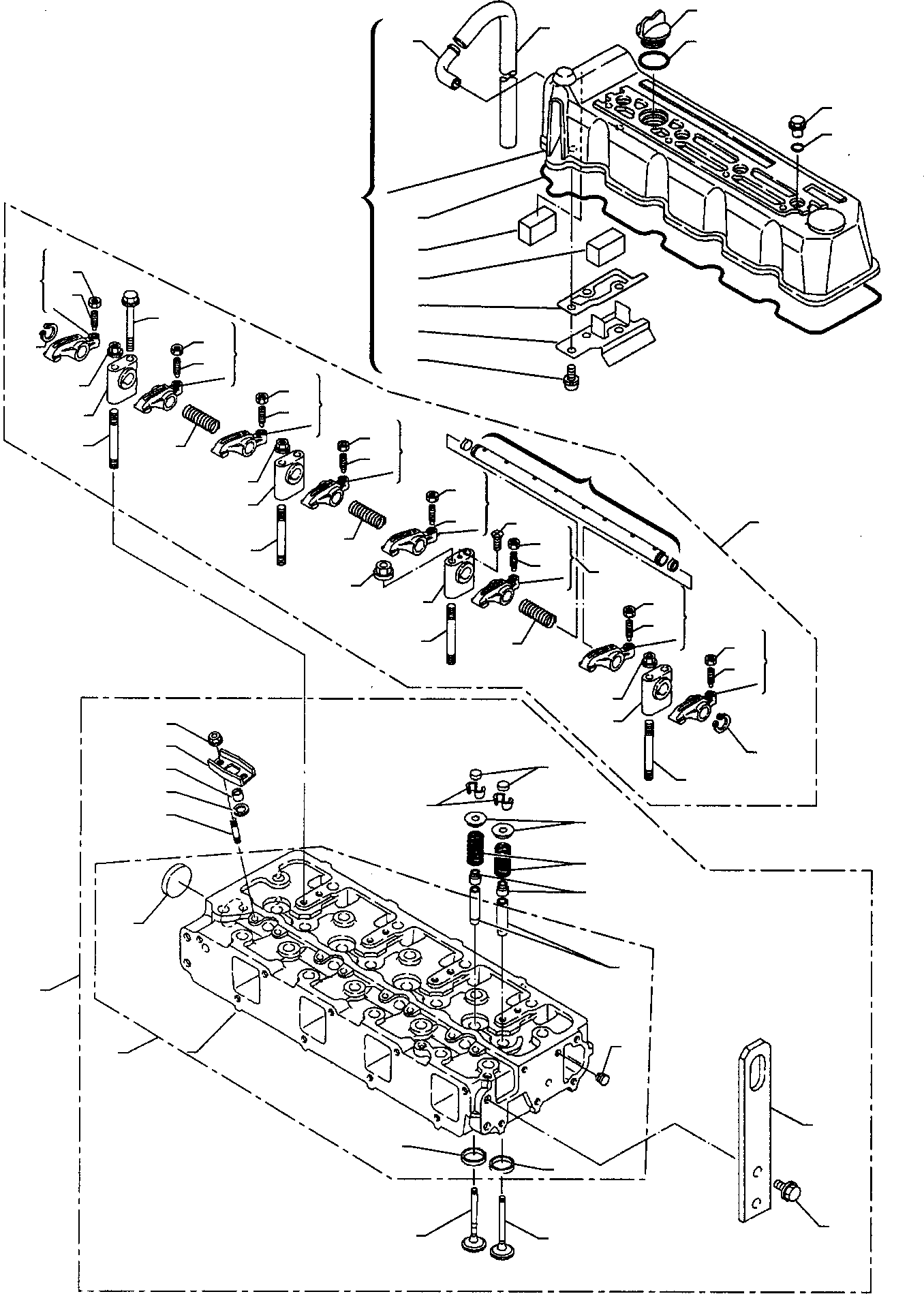 Aspirated engine 871070017 KOMATSU