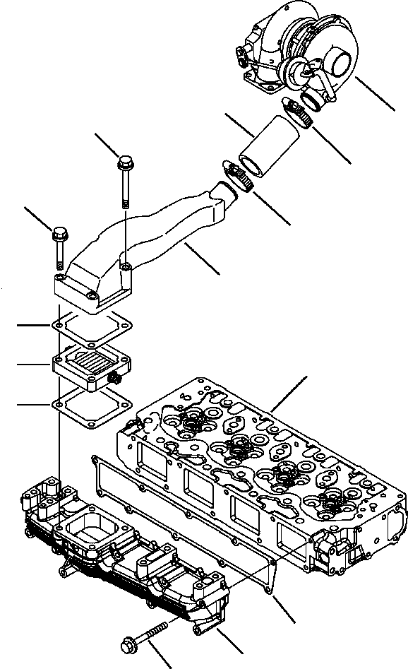 MANIFOLD, INTAKE YM127907-12100 KOMATSU