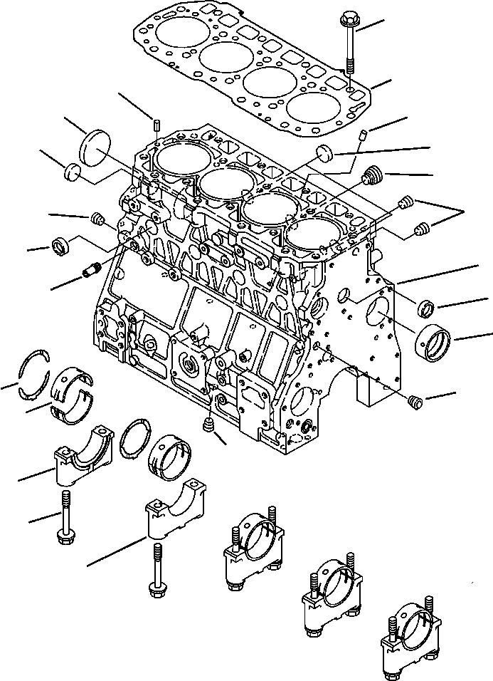 Прокладка YM123900-01350 KOMATSU