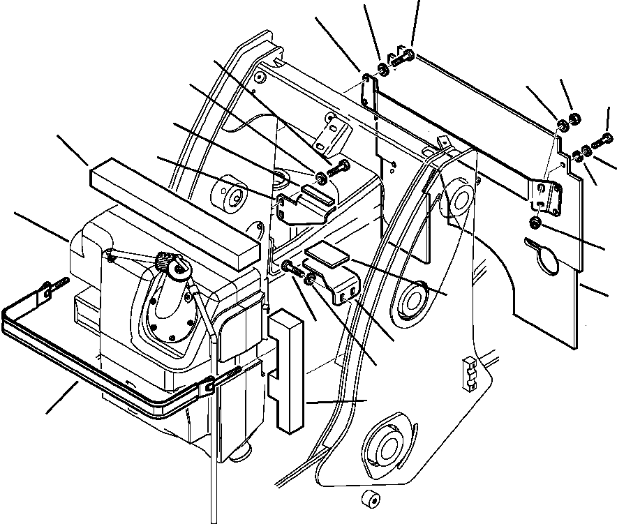 BRACKET, LEFT 42N-60-11441 KOMATSU