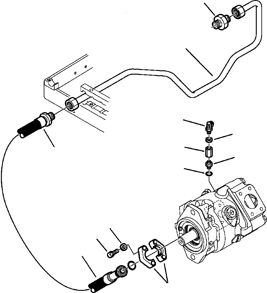 Трубка 42N-62-13270 KOMATSU
