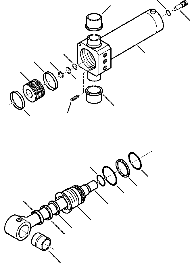 LEFT SWING CYLINDER 395005022 KOMATSU