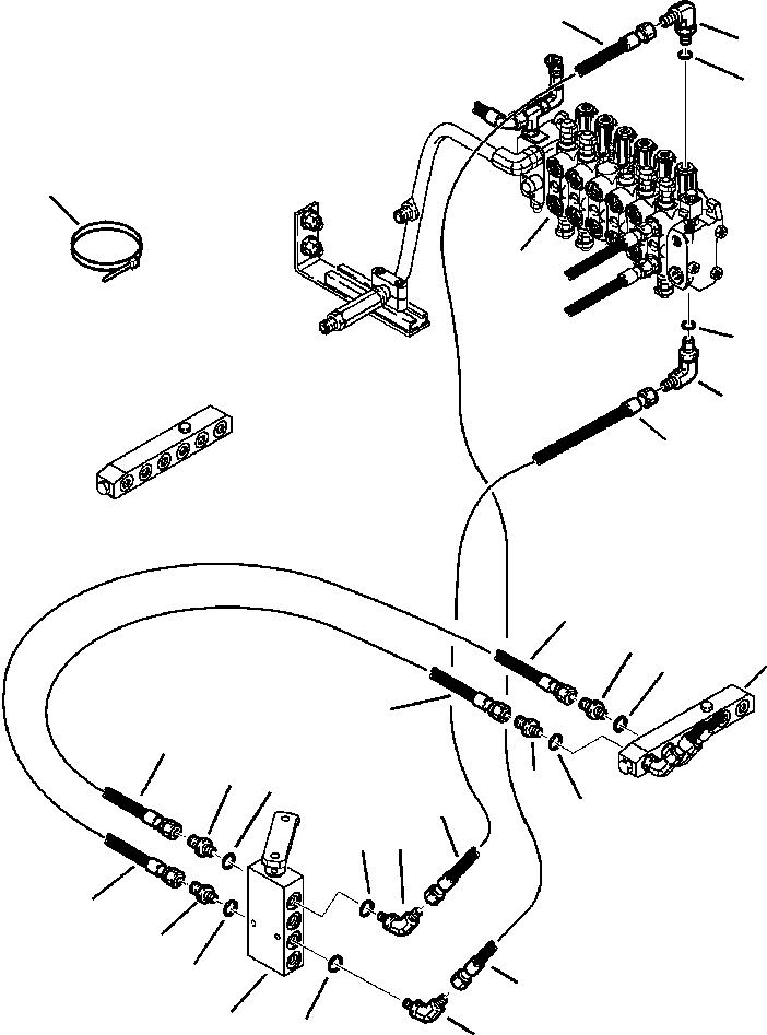 HOSE, 1 PORT 2938-85-6710 KOMATSU