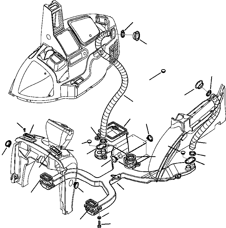 DUCT, FLOOR 42N-54-A4361 KOMATSU