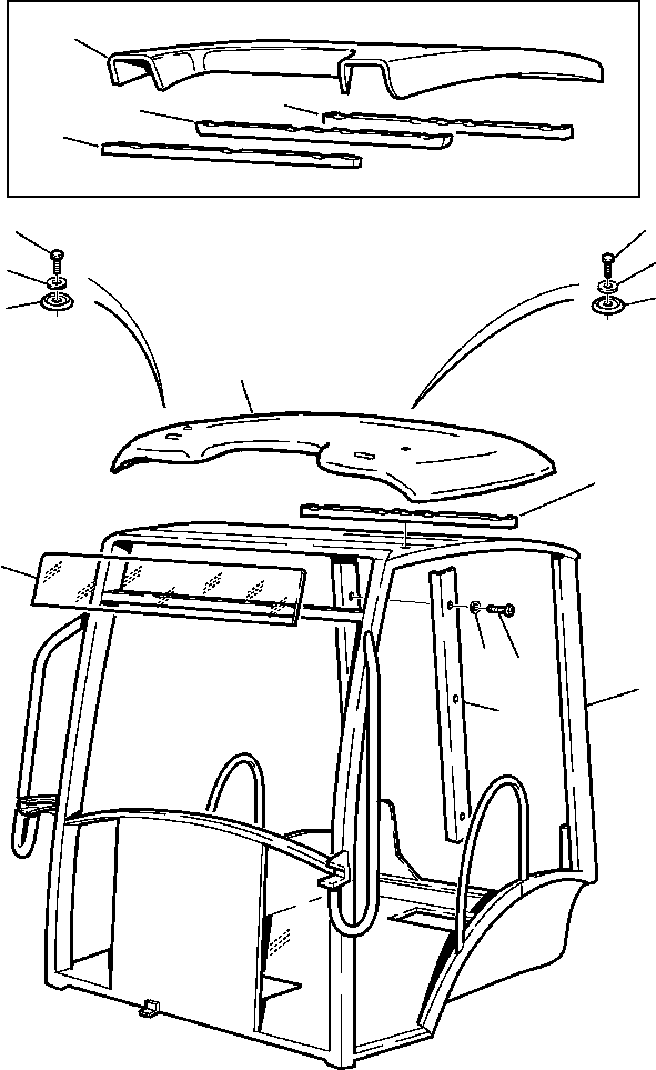 ROOF, CANOPY 312608076 KOMATSU