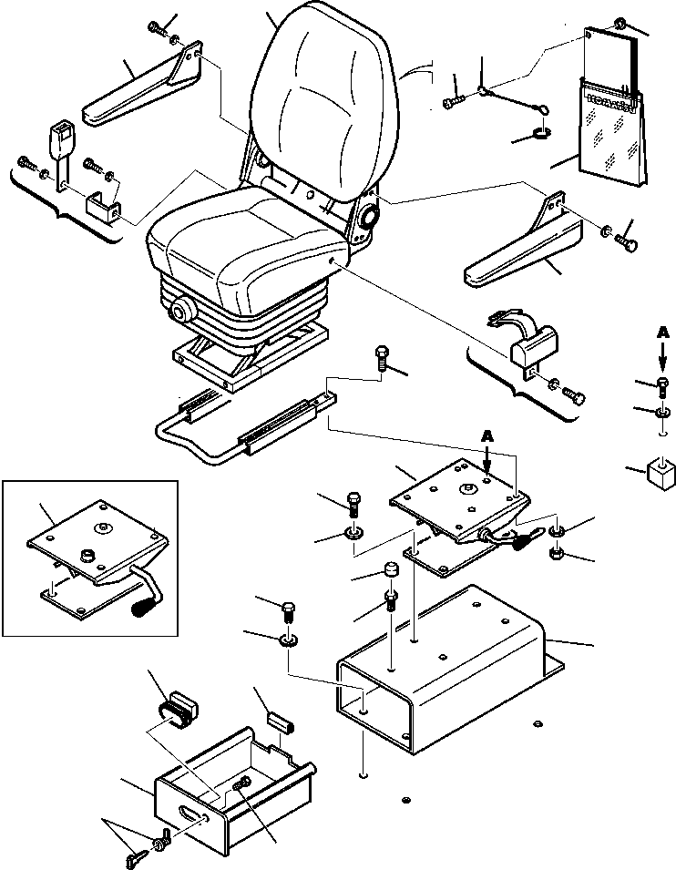 STAND, SEAT 312648080 KOMATSU