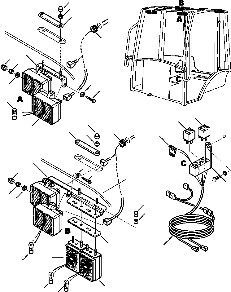 BRACKET, RIGHT REAR 312612173 KOMATSU