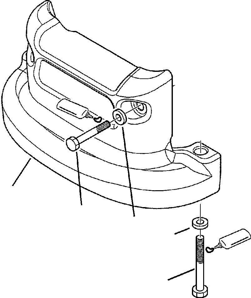 COUNTERWEIGHT, 170 KG (375 LB) 42N-69-11310 KOMATSU