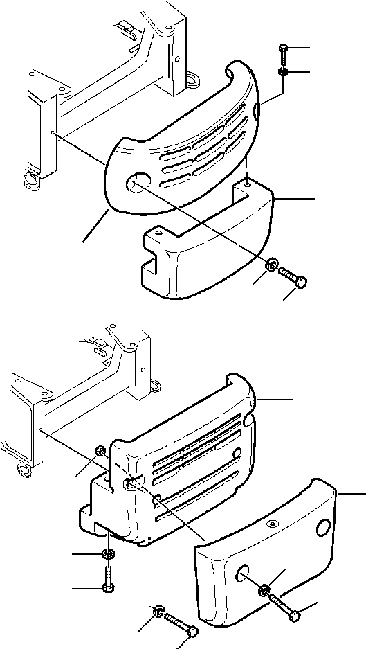 ENCLOSURE, FRONT82 LBS (37 KG) 2938461270 KOMATSU
